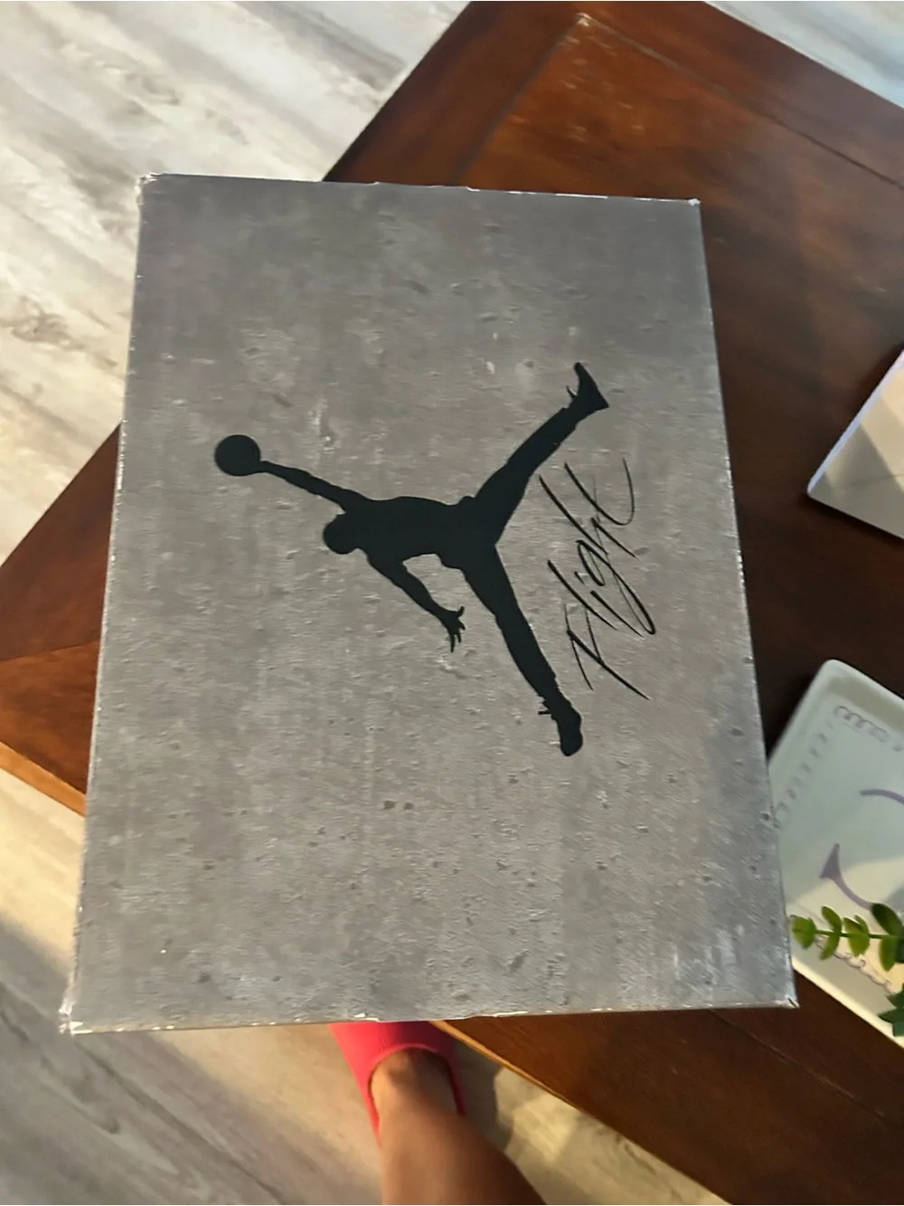 Jordan Retro 4 Sneakers in Taupe Gray and Black
